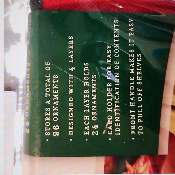 Holiday ornaments storage box - Picture 4 of 5